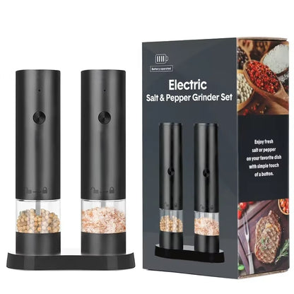 Electric Salt and Pepper Grinder Adjustable Coarseness Large Capacity Pepper Grinder Rechargeable Spices Grinder Kitchen Tools