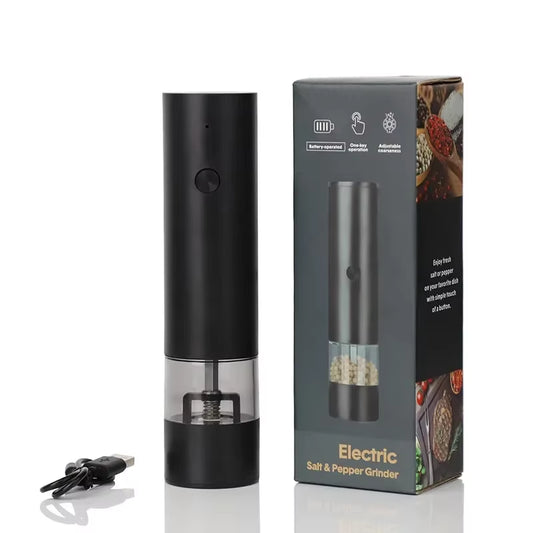 Electric Salt and Pepper Grinder Adjustable Coarseness Large Capacity Pepper Grinder Rechargeable Spices Grinder Kitchen Tools
